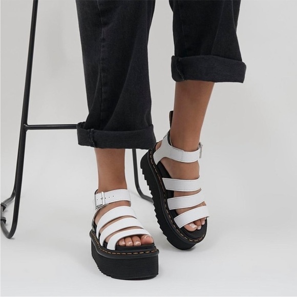 dr. martens blaire hydro quad white sandals - Picture 2 of 6